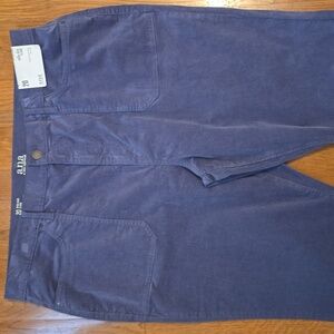 A.N.A BRAND WOMEN'S PLUS SIZE BLUE CORDOROY HIGH-RISE FLARE LEGS PANTS SIZE 20